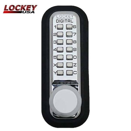 Lockey Lockey: 2830 - Mechanical Keypad Keyless Knob Lock - Passage - White LK-2830-WH